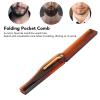 10 Pcs Folding Pocket Comb, Fine Tooth Portable Comb for Men, Hand Made Foldable Travel Comb with Gold Buckle, Compact Beard and Hair Styling Tool for Daily Use view 4