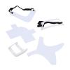 5 Piece Set Beard Shaper ABS Accurate Multifunctional Beard Styling Tool for Hairline Neckline (White) view 3