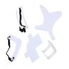 5 Piece Set Beard Shaper ABS Accurate Multifunctional Beard Styling Tool for Hairline Neckline (White) view 4