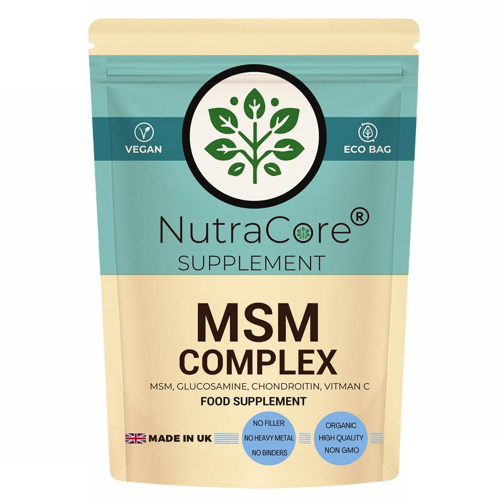 MSM Complex 650mg | Joint Support | 90 Caps | NutraCore UK Vegan