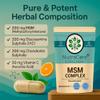 MSM Complex 650mg | Joint Support | 90 Caps | NutraCore UK Vegan view 3