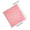 Zerodeko Japanese Style Wrapping Cloth 2Pcs with Traditional Floral Rabbit Pattern for Bento Box Packing and Outdoor Picnic Use, Washable Fabric view 2