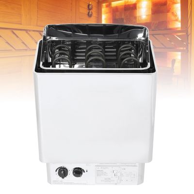 Electric Sauna Stove, Stainless Steel Dry Steam Heater, 4.5-9KW, Timer 0-180 Min, Temperature 0-100 for Home, Hotel, Spa, Shower Use