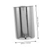 Vaguelly 1000ml Stainless Steel Bucket with Easy to Clean and Easy to Hold Features, Sturdy Silver Tub for Household Use, Portable Hanging Accessory Suitable for Liquid Storage view 2