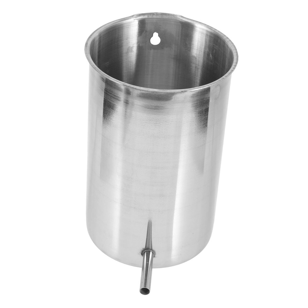 FOYTOKI Stainless Steel Bucket 1000ml Capacity Convenient Hanging Bucket Easy to Operate and Clean Portable Health Care Kit for Home Use