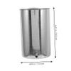 FOYTOKI Stainless Steel Bucket 1000ml Capacity Convenient Hanging Bucket Easy to Operate and Clean Portable Health Care Kit for Home Use view 2