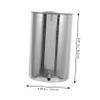 IMUSINICE 1000ml Stainless Steel Bucket for Use, Easy to Clean and Hold, Sturdy Metal Hanging Bucket Suitable for Home and Health Care Cleansing view 2