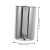 BESPORTBLE Stainless Steel Bucket 1000ml Capacity with Metal Hooks for Hanging, Simple Design and Easy to Clean, for Home Use and Personal Hygiene view 2