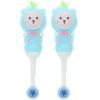 COOPHYA 2pcs Toothbrushes Soft Bristle Silicone Bear Shape Gentle Care for Teeth and Gums Effective Cleaning Manual Toothbrushes view 1