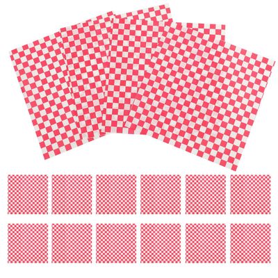 Abaodam Greaseproof Food Wrapping Paper Easy to Store 50 Sheets Paper for Burgers and French Fries for Bakeries and Restaurants