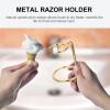 Abaodam Hu Brush Stand Metal Rack for Holder Organizer for Barber Brush Holder Beards Catcher for Mens view 3