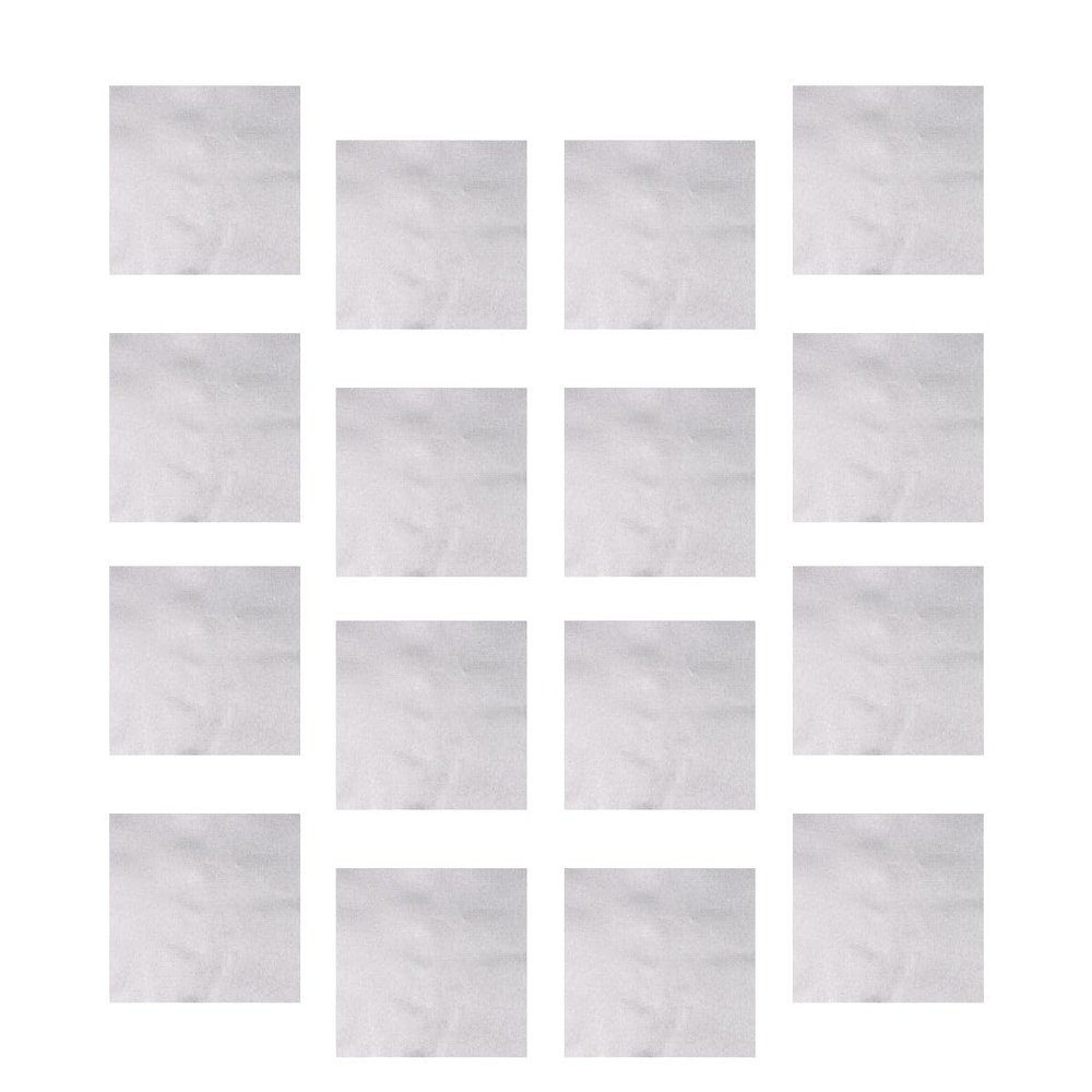 FENICAL Silver Tinfoil Wraps Paper for Wrapping and Chocolate 300pcs Made of Tear-Resistant Aluminum Film Paper Fine Plaid Style in Supermarkets Or Food Stores