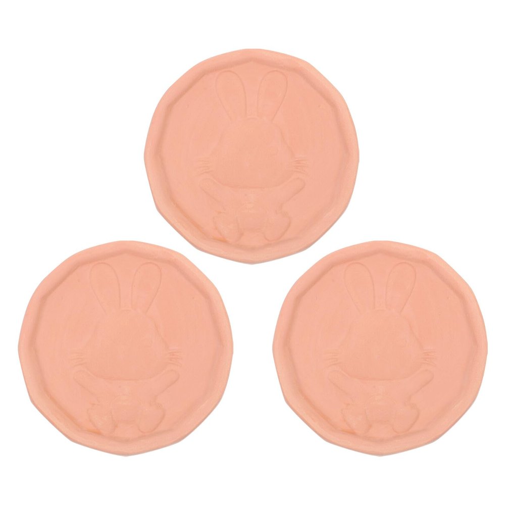 JOYOFREELY 3pcs Terracotta Sugar Moisture Absorber Disks for Snacks and Cookies, Reusable Brown Clay Moisture Control Pads, for Kitchen Bread Box and Food Storage Containers