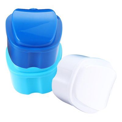 JOYOFREELY 3pcs Portable Denture Storage Box Retainer Storage Box Filter Retainer Container Case for False Tooth Safe Tooth Container