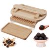 Tapioca Pearl Machine, Cassava Ball Maker with Dual Handles, Uniform Pearls, Smooth Grooves, Stable Base for Milk Tea Shop and Home Kitchen view 1