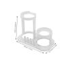 SOIMISS Water Flosser Holder Wall Mount Bracket with Toothbrush and Toothpaste Organizer, Bathroom Storage Stand for Oral Hygiene Tools, White, Space-Saving Design view 2