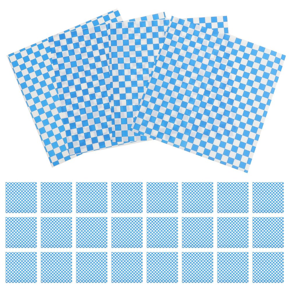 Artibetter 50 Sheets Greaseproof Paper Food Wrapping Specialty Paper Sandwich Cake Wrappers for Food Basket Liners