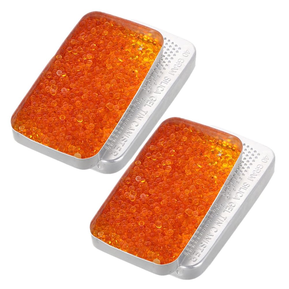 SWETRACE Silica Gel Desiccant Moisture Absorber Bags 2pcs Reusable with High Absorption Made of Stainless Steel and Silica Gel for Household Items for Closet and Home Use