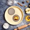 Hemobllo Golden Aluminium Alloy Round Tart Pan with Loose Bottom, Lightweight and Prevent Warping Removable Baking Mold for Egg Tarts and Mini Quiche Baking view 4