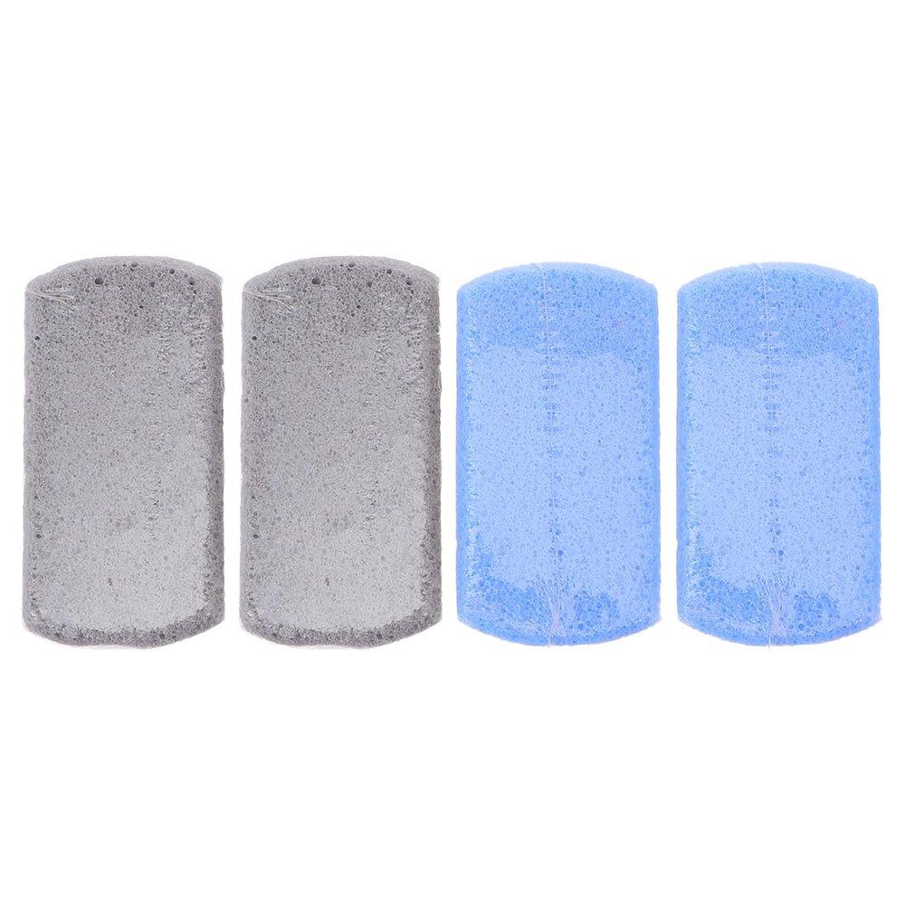 JEWEDECO 4pcs Foot Scrubber Exfoliate Stone Pedicure Tools Callus Remover Feet Scraping Stone Use After Bathing