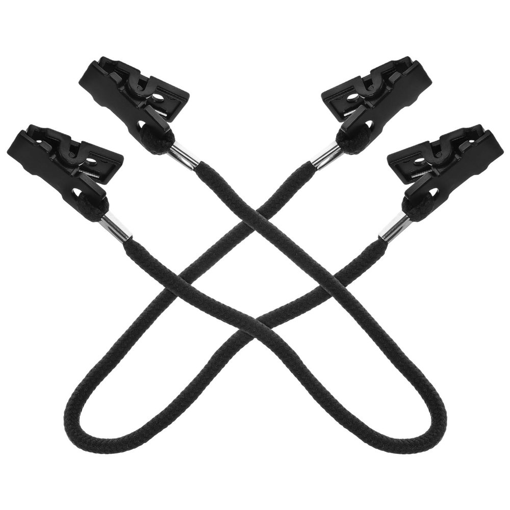 BETOOKY 2pcs Lightweight Black Hat Retainer Clips Made of Sturdy Polyester and Plastic, Multi-functional Windproof Cap Clips for Hats, for Outdoor Activities and Daily Use