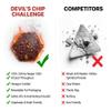 DEVILS CHIP CHALLENGE - Limited Edition World Hottest Chip with Carolina Reaper and Natural Flavour - Vegetarian Hottest Chip Challenge for Friends and Family Gatherings/Halloween/Parties (3) view 2