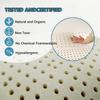 100% Natural Latex Mattress Hypoaller Non-DeformingResistant King Size 200x120cm (79x47in) Ideal for Couples table view 4