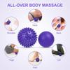 3PCS Massage Ball Set with Spiky Massage Ball & Double Massage Balls, Trigger Point Massage Ball for Foot Massage, Myofascial Release & Back Muscle Recovery view 3