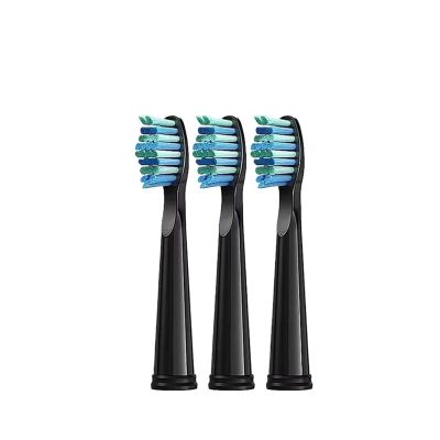 3-10 Pcs Replacement Brush Heads,Compatibility for Fairywill Toothbrush Head Refill Tooth Clean(3 pcs Black)