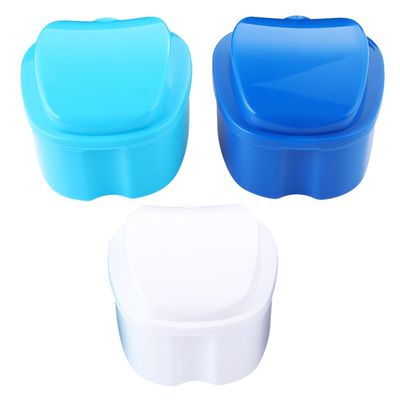 Cabilock 3pcs Denture Box Denture Storage Box Portable Artificial Tooth Storage Case Container Case for Teeth Caps Retainer Use