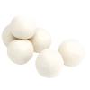 Bwuikim 6pcs Wool Dryer Ball Natural Fabric Softener 6/7 / 8cm Diameter for Reducing Drying Time in Laundry Laundry Dryer Ball view 1