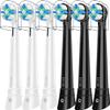 10 Pcs Replacement Brush Heads Compatible with Oral-B iO Series 210,BK+WE view 1