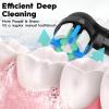 10 Pcs Replacement Brush Heads Compatible with Oral-B iO Series 210,BK+WE view 3