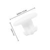 CLISPEED 5pcs Silicone Plug for Lunch Box Air Hole, Easy to Install Leakproof Sealing Stopper, White Silicone Material Suitable for 0.5-0.6cm Hole, for Insulated Lunch Boxes view 2