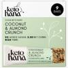 Keto Hana Coconut & Almond Crunch Keto Granola Bars | Zero Added Sugar | 3.8g Net Carbs | High Fibre Keto Snack | Clean Ingredients | 9 Bars view 1