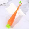 BESTOMZ Manual Toothbrushes Soft Toothbrushes 4 Pcs Carrot-Shaped with Supple Brush and Comfortable to Hold Design, Assorted Colour for Daily Use view 3