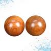 ADOCARN 2pcs Wooden Massage Balls Hand Exercise Balls Round Plastic Fitness Massage Tools for Muscle Stretch and Strength Improvement at Home Or Gym view 4