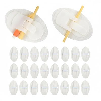 30Pcs Hypoallergenic Catheter Stabilization Device, Single/Double Lumen Urinary Leg Bag Tube Holder, Adhesive Catheter Supplies for Feeding Tube, Secure Night Bag Stand Straps