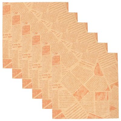 Happyyami 100pcs Oil Proof Sandwich Wrap Paper for Fried Chicken and Sandwiches Stylish Waterproof Food Wrapping Paper for Family Gatherings and Birthday Parties 25x25cm Assorted Style