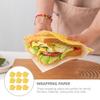 SHERCHPRY 100pcs Yellow Grease-Proof Paper Sandwich Wrapping Papers Oil-Proof Wrappers for Restaurants and Family Kitchens Convenient Food Packaging view 3