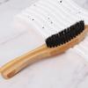 COOPHYA 2pcs Portable Long Handle Beard Brush for Men with Synthetic Bristles, Brown Styling Facial Whisker Brush for Beard Cleaning and Grooming view 3