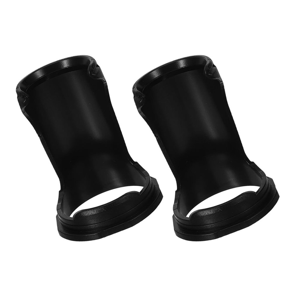 Abaodam 2pcs Black Plastic Shaving Brush Stand for Men, Space-saving and Easy-to-clean Beard Brush and Razor Holder, Desktop Grooming Tool Organizer