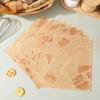 LALADEFIEE 100pcs French Fries Paper Wraps for Food Packing, Waterproof and Not Easy to Tear, Stylish Oilproof Paper for Parties and Family Gatherings, for Desserts and Cookies Assorted Style view 4