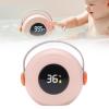 Zunate Water Proof LED Bath Thermometer Toy for Infant Bathtub Pool, Accurate Sensor Alert Functionality PP Material, Portable for Toddler, White (Pink) view 3