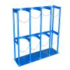 Oxygen Tank Holder - Steel Cylinder Cart for 40L Gas Cylinder, Wall or Floor Mount Rack with Hinges for Hospitals, Factories, Laboratories view 1
