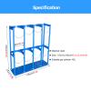 Oxygen Tank Holder - Steel Cylinder Cart for 40L Gas Cylinder, Wall or Floor Mount Rack with Hinges for Hospitals, Factories, Laboratories view 2