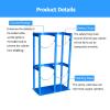 Oxygen Tank Holder - Steel Cylinder Cart for 40L Gas Cylinder, Wall or Floor Mount Rack with Hinges for Hospitals, Factories, Laboratories view 3