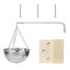 200mm Stainless Steel Sauna Aroma Bowl With Secure Mounting Hardware For Sauna Stove Top Or Wall Installation view 1