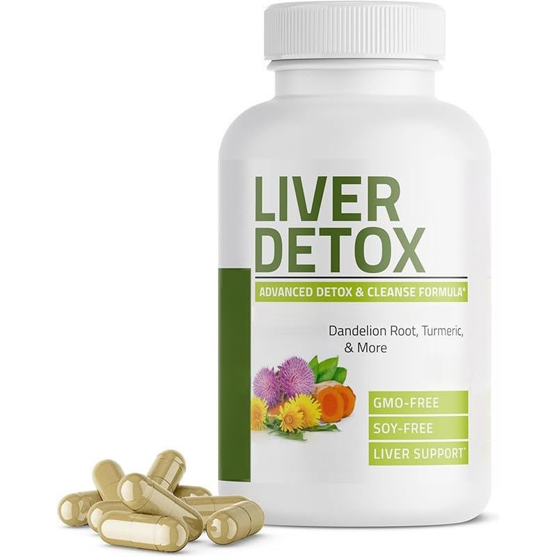 Liver Cleanse & Detox Formula with Dandelion Extract & Turmeric, Non-GMO, Vegan