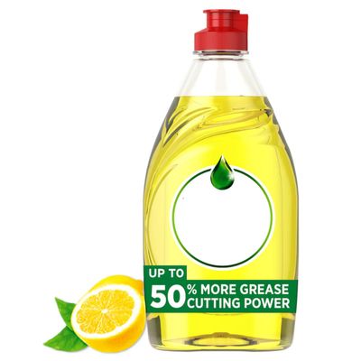 Lemon Washing Up Liquid, 320ml, Up to 50% More Grease Cutting Power, Ultra Long Lasting Suds